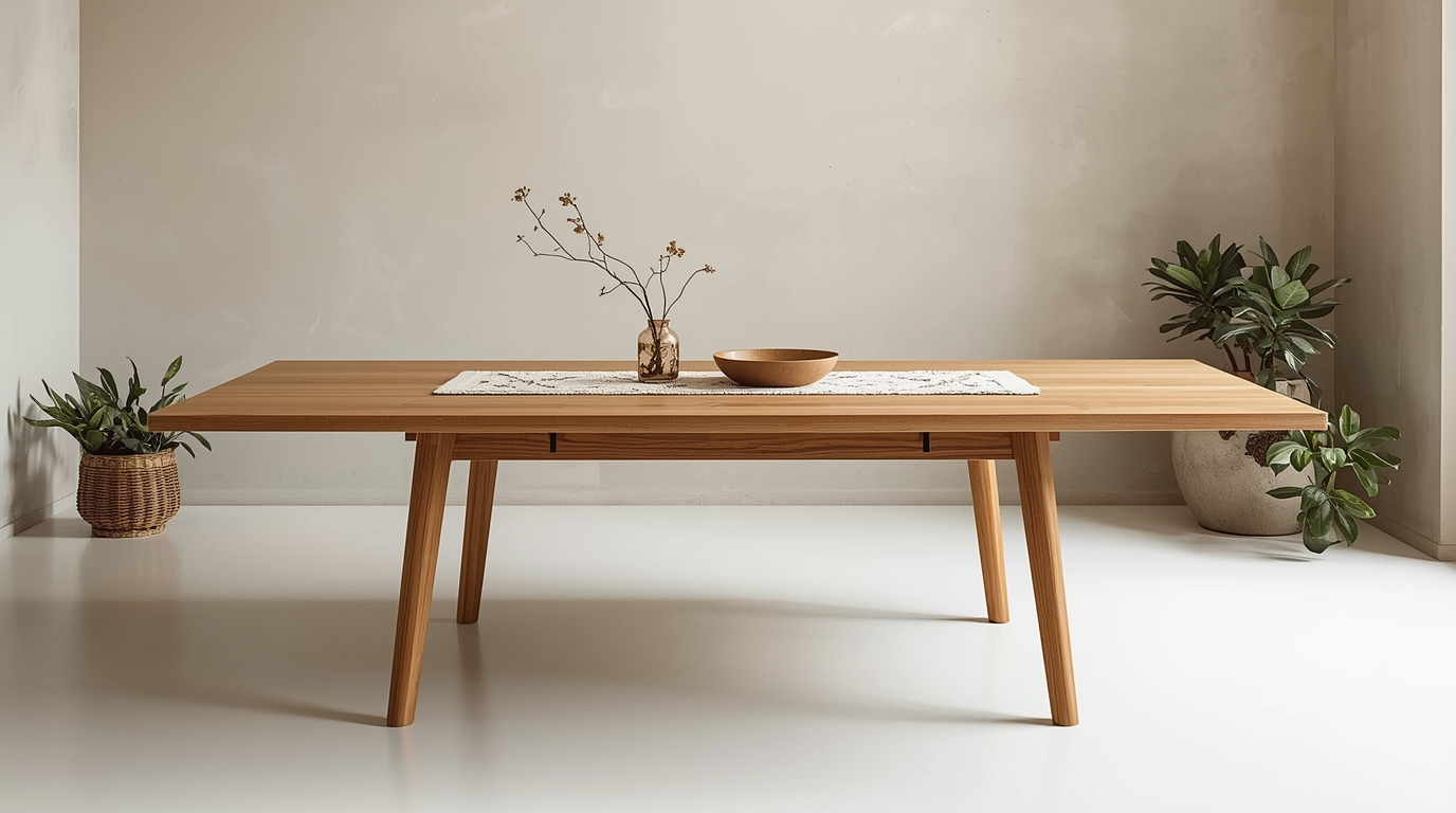 Contemporary Oak Extension Table by Hireishopiu